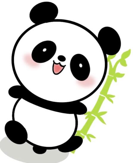 熊猫简笔画图片，可爱简单