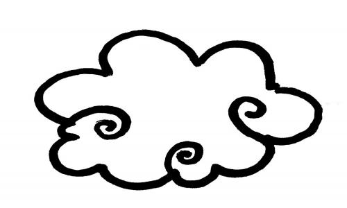 儿童画云的各种画法图片步骤
