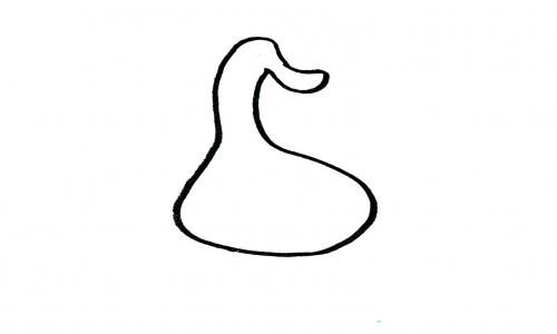 有颜色小鸭子的画法图解教程 儿童简笔画步骤