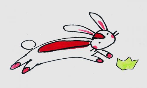 6岁少儿学画图解 创意小学生简笔画兔子怎么画